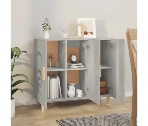 Puhvetkapp, Betoonhall, 90 X 34 X 80 cm Tehispuit