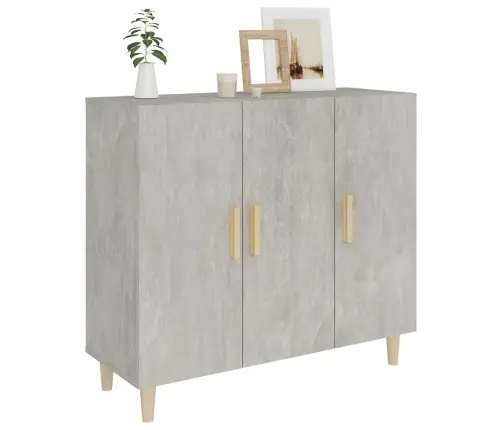 Puhvetkapp, Betoonhall, 90 X 34 X 80 cm Tehispuit