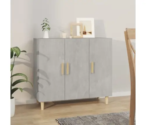 Puhvetkapp, Betoonhall, 90 X 34 X 80 cm Tehispuit