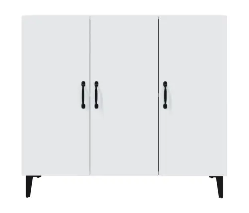 Šoninė Spintelė, Baltos Spalvos, 90X34X80cm Apdirbta Mediena