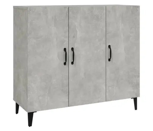 Šoninė Spintelė, Betono Pilka, 90X34X80cm Apdirbta Mediena