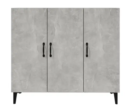 Šoninė Spintelė, Betono Pilka, 90X34X80cm Apdirbta Mediena