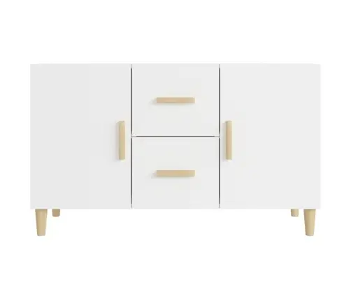 Kumode, Balta, 100X36X60 Cm, Inženierijas Koks Vidaxl