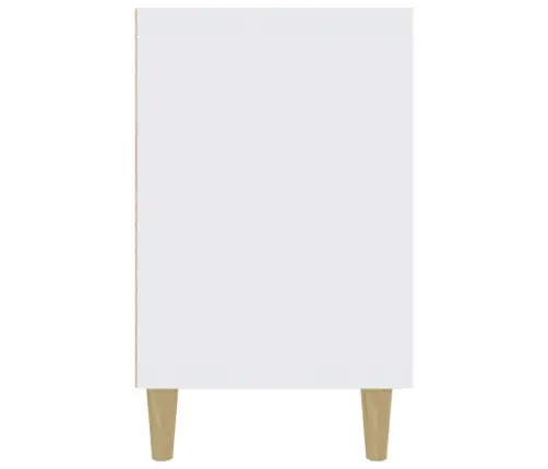 Kumode, Balta, 100X36X60 Cm, Inženierijas Koks Vidaxl