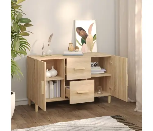 Puhvetkapp, Sonoma Tamm, 100 X 36 X 60 cm Tehispuit