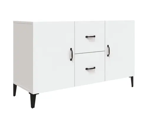 Kumode, Balta, 100X36X60 Cm, Inženierijas Koks Vidaxl