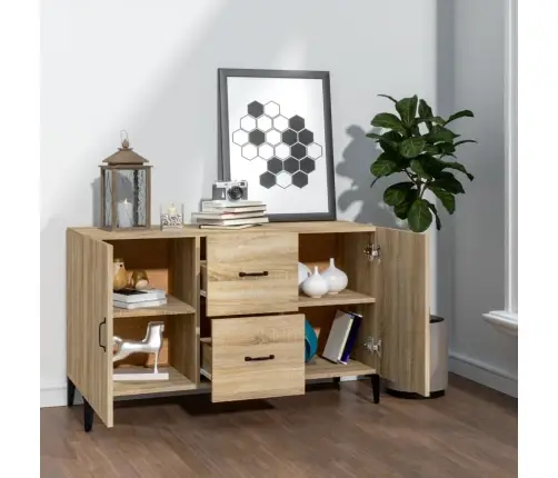 Kumode, Ozolkoka Krāsa, 100X36X60 Cm, Inženierijas Koks Vidaxl