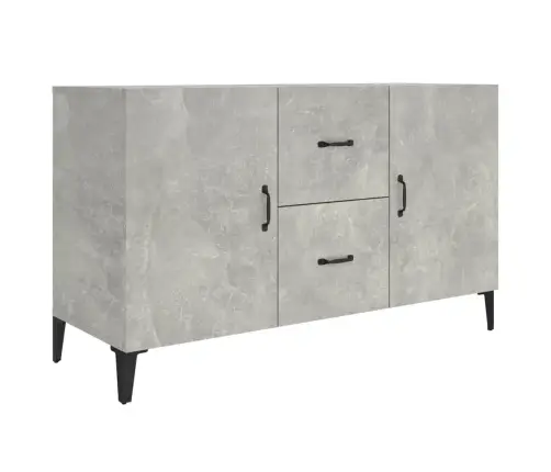 Kumode, Betona Pelēka, 100X36X60 Cm, Inženierijas Koks Vidaxl