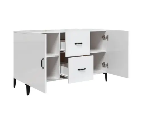 Puhvetkapp, Kõrgläikega Valge, 100 X 36 X 60 cm Tehispuit