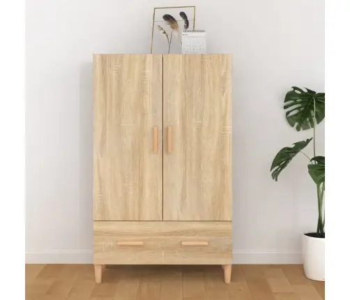 Augstais Skapītis, Ozola Krāsa, 70X31X115 Cm, Inženierijas Koks Vidaxl