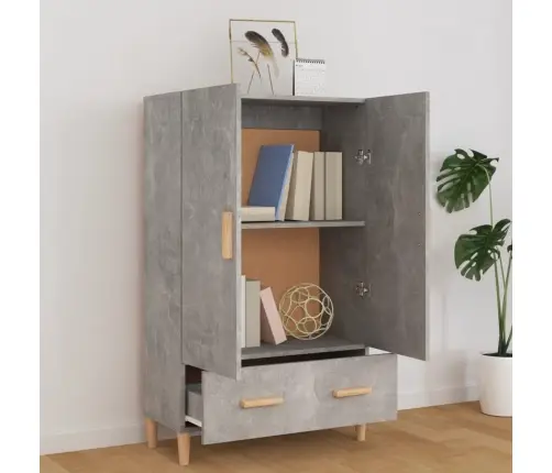 Augstais Skapītis, Betonpelēks, 70X31X115 Cm, Inženierijas Koks Vidaxl Augstais Skapītis, Betonpelēks, 70X31X115 Cm, Inženierijas Koks Vidaxl