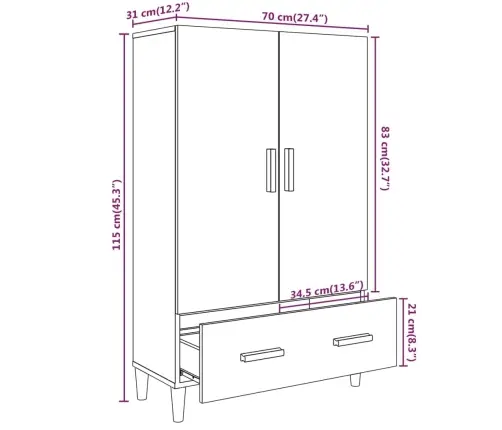 Augstais Skapītis, Betonpelēks, 70X31X115 Cm, Inženierijas Koks Vidaxl Augstais Skapītis, Betonpelēks, 70X31X115 Cm, Inženierijas Koks Vidaxl