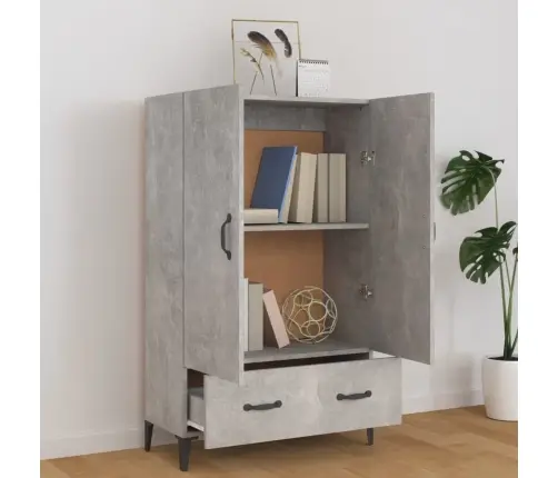 Augstais Skapītis, Betonpelēks, 70X31X115 Cm, Inženierijas Koks Vidaxl Augstais Skapītis, Betonpelēks, 70X31X115 Cm, Inženierijas Koks Vidaxl