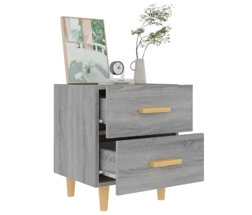 Naktinė Spintelė, Pilkos Ąžuolo Spalvos, 40X35X47,5Cm