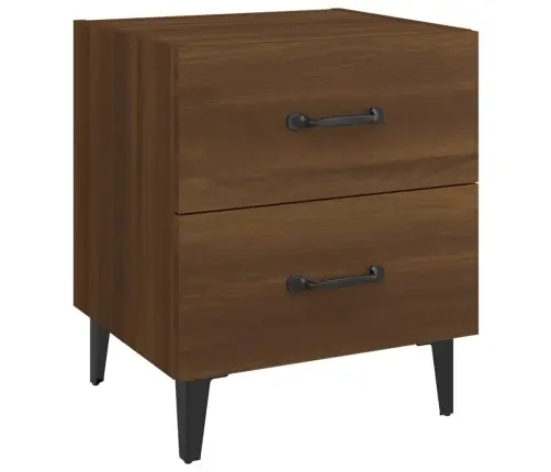 Naktsskapīši, 2 Gab., Brūna Ozola, 40X35X47,5 Cm Vidaxl