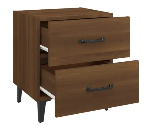 Naktsskapīši, 2 Gab., Brūna Ozola, 40X35X47,5 Cm Vidaxl