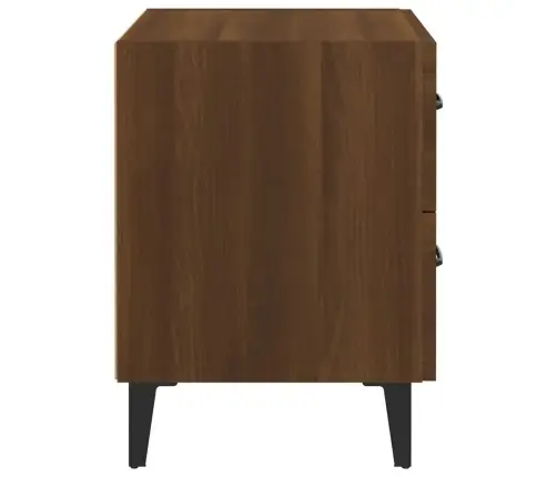 Naktsskapīši, 2 Gab., Brūna Ozola, 40X35X47,5 Cm Vidaxl