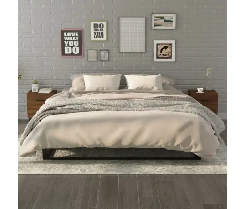 Naktsskapīši, 2 Gab., Brūna Ozola, 40X35X47,5 Cm Vidaxl