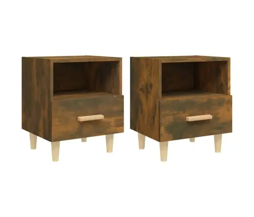 Naktsskapīši, 2 Gab., Ozolkoka Krāsa, 40X35X47 Cm Vidaxl