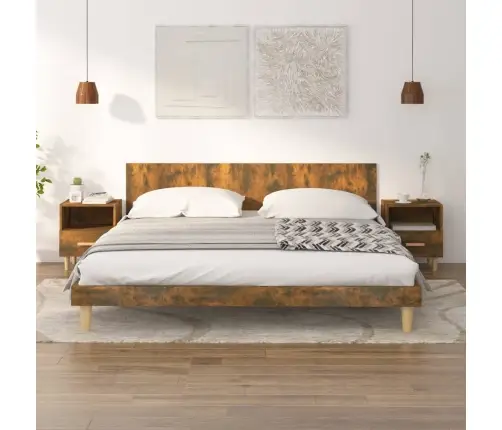 Naktsskapīši, 2 Gab., Ozolkoka Krāsa, 40X35X47 Cm Vidaxl