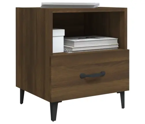 Naktsskapīši, 2 Gab., Brūna Ozola, Inženierijas Koks Vidaxl Naktsskapīši, 2 Gab., Brūna Ozola, Inženierijas Koks Vidaxl