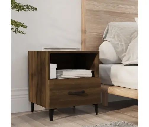 Naktsskapīši, 2 Gab., Brūna Ozola, Inženierijas Koks Vidaxl Naktsskapīši, 2 Gab., Brūna Ozola, Inženierijas Koks Vidaxl