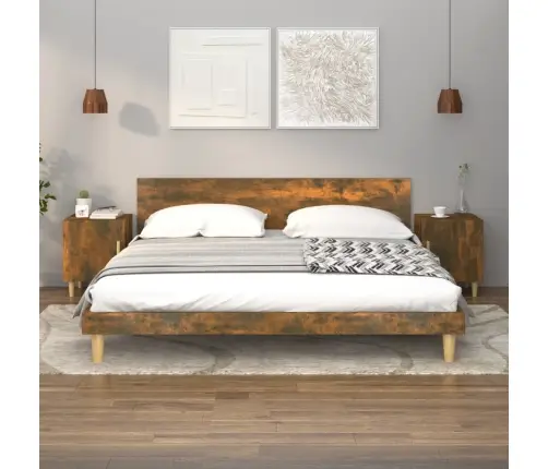 Naktsskapīši, 2 Gab., Ozolkoka Krāsa, Inženierijas Koks Vidaxl