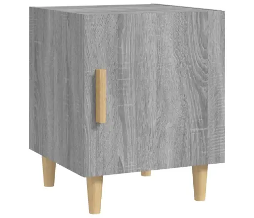 Naktsskapītis, Pelēka Ozolkoka Krāsa, Inženierijas Koks Vidaxl