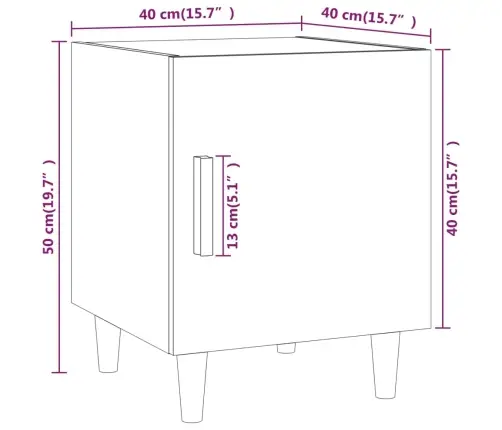 Naktsskapītis, Pelēka Ozolkoka Krāsa, Inženierijas Koks Vidaxl