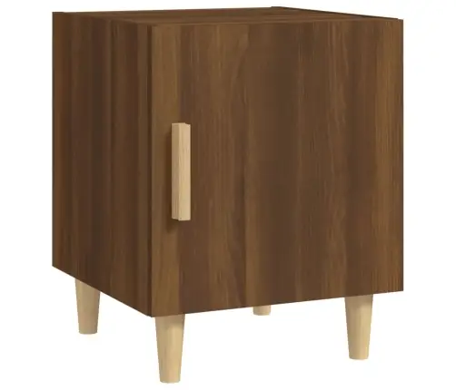 Naktsskapīši, 2 Gab., Brūna Ozola, Inženierijas Koks Vidaxl