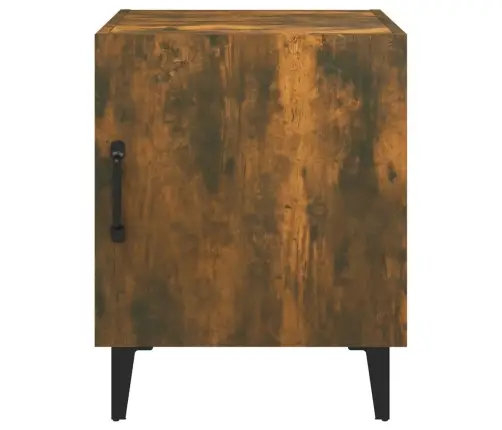 Naktinės Spintelės, 2Vnt., Dūminio Ąžuolo, Apdirbta Mediena