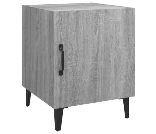 Naktsskapīši, 2 Gab., Pelēka Ozolkoka Krāsa, Inženierijas Koks Vidaxl Naktsskapīši, 2 Gab., Pelēka Ozolkoka Krāsa, Inženierijas Koks Vidaxl