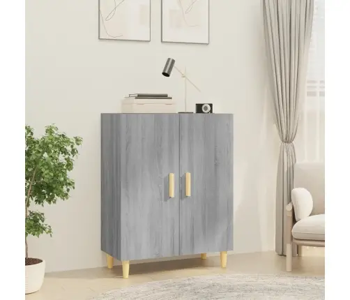 Kumode, Pelēcīga Ozolkoka, 70X34X90 Cm, Inženierijas Koks Vidaxl