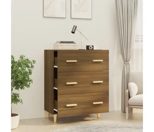 Kumode, Brūna Ozola, 70X34X90 Cm, Inženierijas Koks Vidaxl