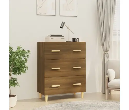 Kumode, Brūna Ozola, 70X34X90 Cm, Inženierijas Koks Vidaxl