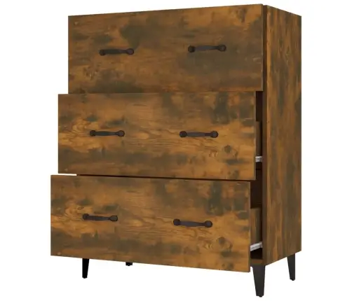 Kumode, Ozolkoka Krāsa, 69,5X34X90 Cm, Inženierijas Koks Vidaxl
