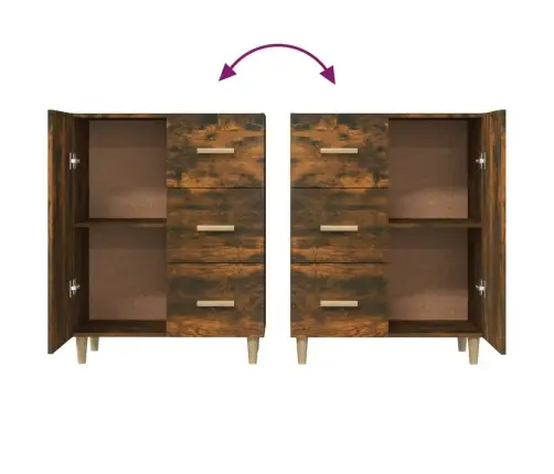 Puhvetkapp, Suitsutatud Tamm, 69,5 X 34 X 90 cm Tehispuit