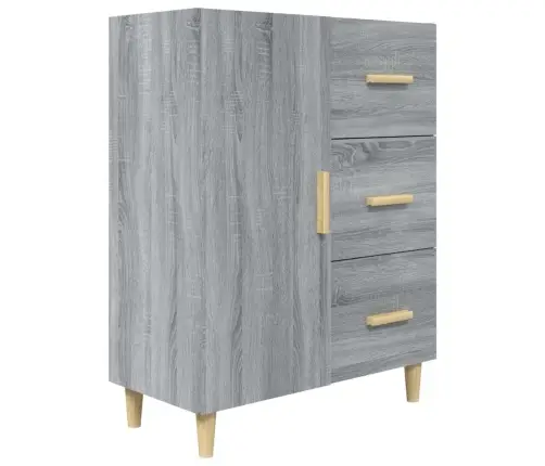 Šoninė Spintelė, Pilka Ąžuolo, 69,5X34X90cm Apdirbta Mediena