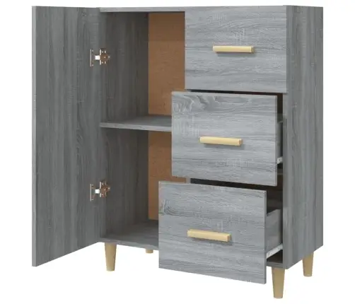 Šoninė Spintelė, Pilka Ąžuolo, 69,5X34X90cm Apdirbta Mediena