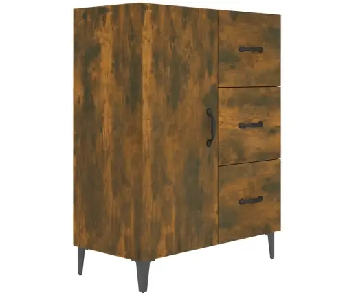 Šoninė Spintelė, Dūminio Ąžuolo, 69,5X34X90cm Apdirbta Mediena