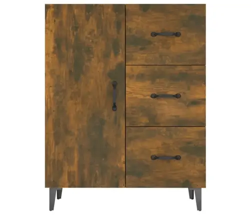 Šoninė Spintelė, Dūminio Ąžuolo, 69,5X34X90cm Apdirbta Mediena