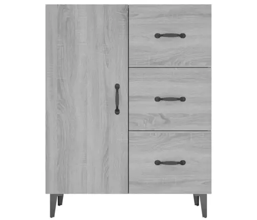 Kumode, Pelēka Ozolkoka, 69,5X34X90 Cm, Inženierijas Koks Vidaxl