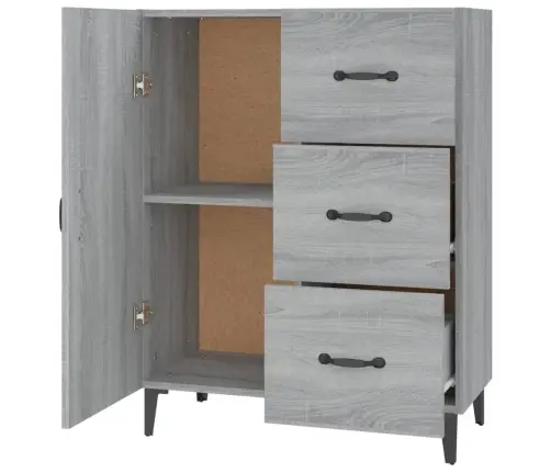 Kumode, Pelēka Ozolkoka, 69,5X34X90 Cm, Inženierijas Koks Vidaxl