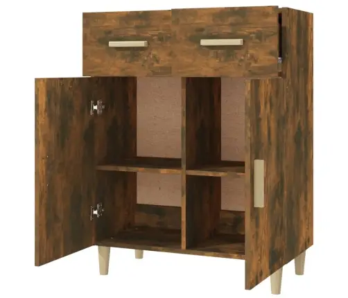 Šoninė Spintelė, Dūminio Ąžuolo, 69,5X34X89cm Apdirbta Mediena