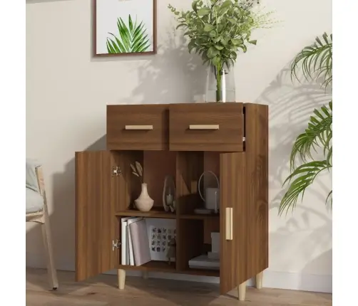 Puhvetkapp, Pruun Tamm, 69,5 X 34 X 89 cm Tehispuit