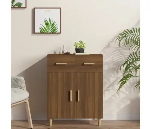 Puhvetkapp, Pruun Tamm, 69,5 X 34 X 89 cm Tehispuit