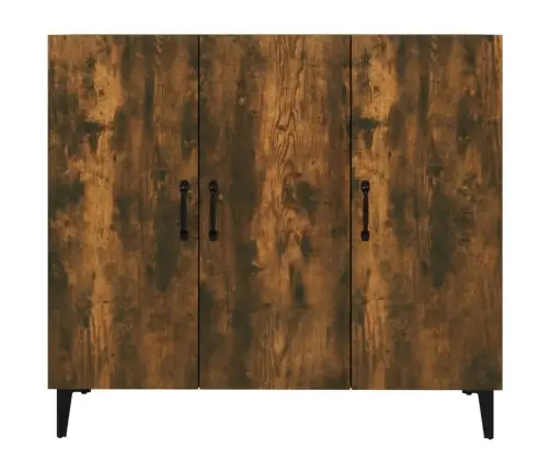 Kumode, Ozolkoka Krāsa, 90X34X80 Cm, Inženierijas Koks Vidaxl