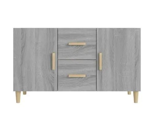 Kumode, Pelēka Ozolkoka Krāsa, 100X36X60 Cm, Inženierijas Koks Vidaxl