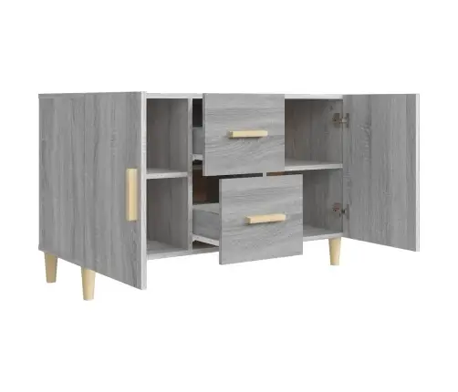 Kumode, Pelēka Ozolkoka Krāsa, 100X36X60 Cm, Inženierijas Koks Vidaxl