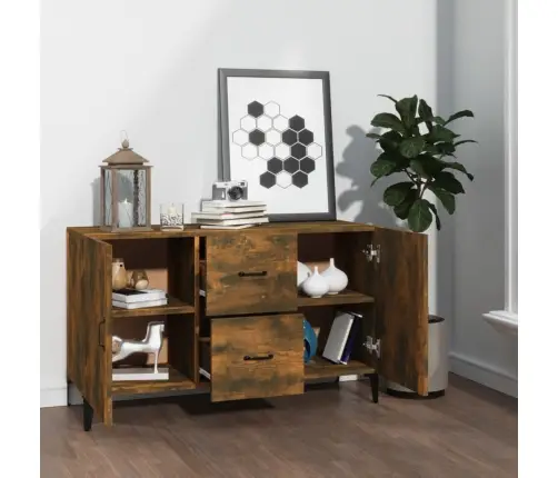 Kumode, Ozolkoka Krāsa, 100X36X60 Cm, Inženierijas Koks Vidaxl Kumode, Ozolkoka Krāsa, 100X36X60 Cm, Inženierijas Koks Vidaxl